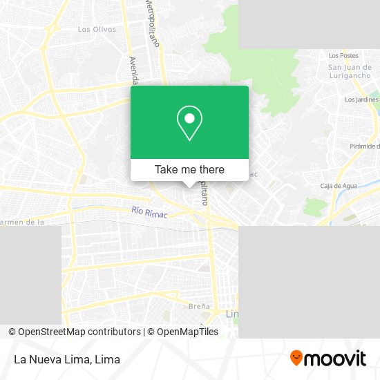 La Nueva Lima map