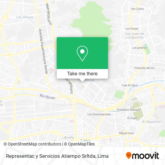 Representac y Servicios Atiempo Srltda map