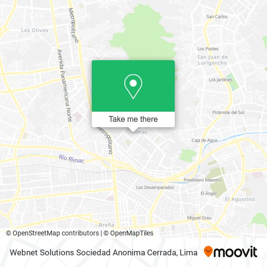 Mapa de Webnet Solutions Sociedad Anonima Cerrada