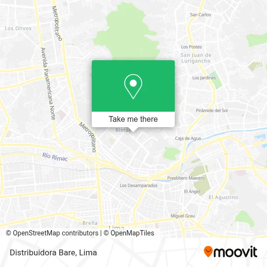 Distribuidora Bare map