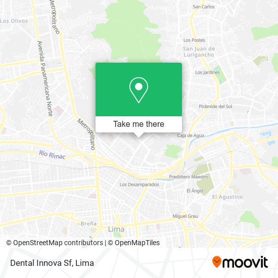 Dental Innova Sf map