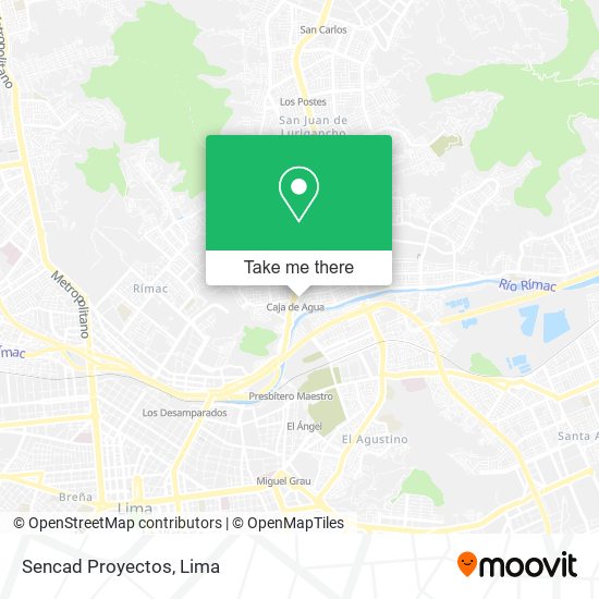 Sencad Proyectos map