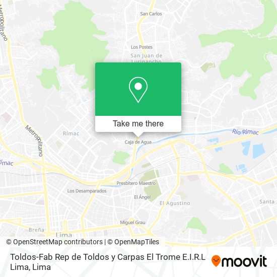 Toldos-Fab Rep de Toldos y Carpas El Trome E.I.R.L Lima map