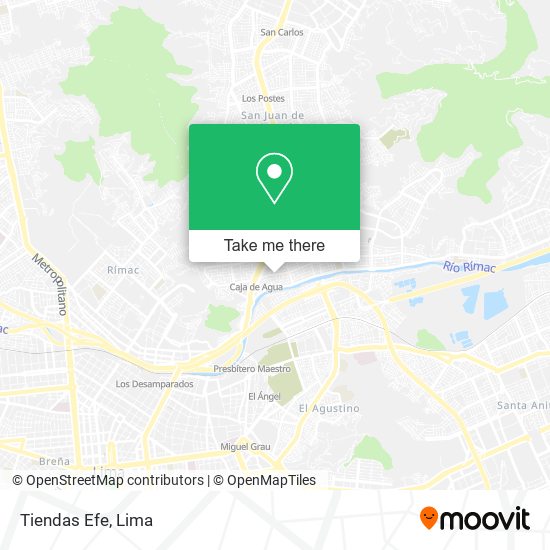 Tiendas Efe map