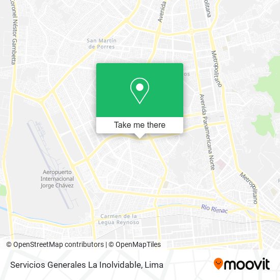 Servicios Generales La Inolvidable map