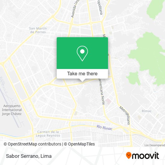 Sabor Serrano map