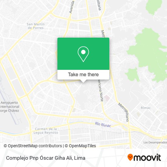 Complejo Pnp Óscar Giha Ali map