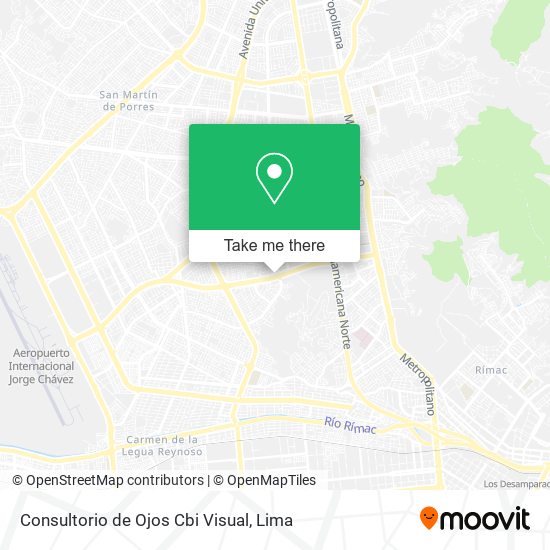 Mapa de Consultorio de Ojos Cbi Visual