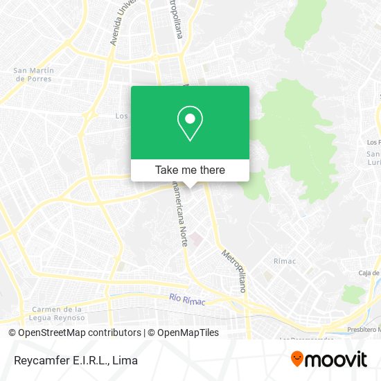 Mapa de Reycamfer E.I.R.L.