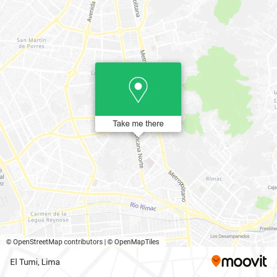Mapa de El Tumi
