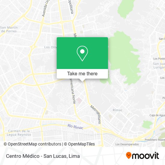 Mapa de Centro Médico - San Lucas