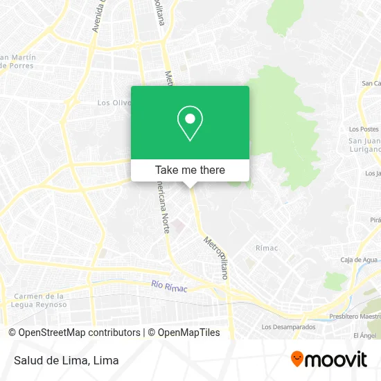 Salud de Lima map