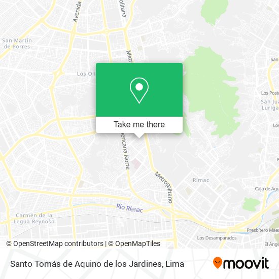 Santo Tomás de Aquino de los Jardines map