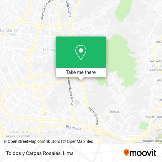 Toldos y Carpas Rosales map