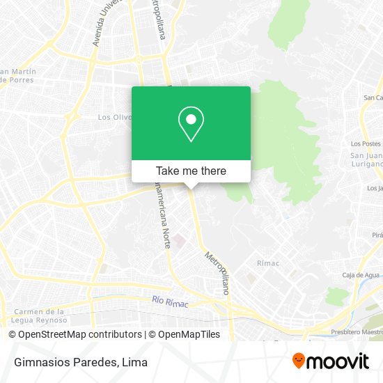 Gimnasios Paredes map