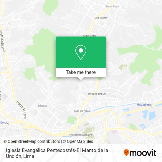 Mapa de Iglesia Evangélica Pentecostés-El Manto de la Unción