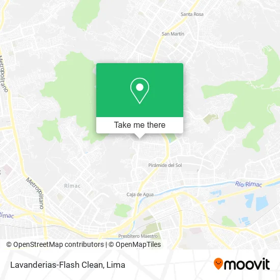 Mapa de Lavanderias-Flash Clean