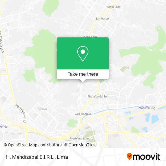 Mapa de H. Mendizabal E.I.R.L.