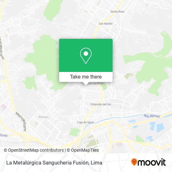 Mapa de La Metalúrgica Sangucheria Fusión