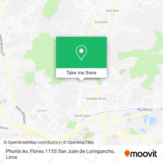 Phonix Av. Flores 1155 San Juan de Luringancho map