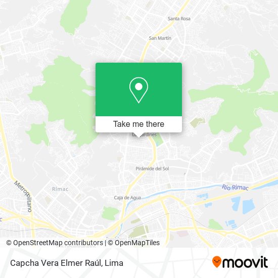 Mapa de Capcha Vera Elmer Raúl