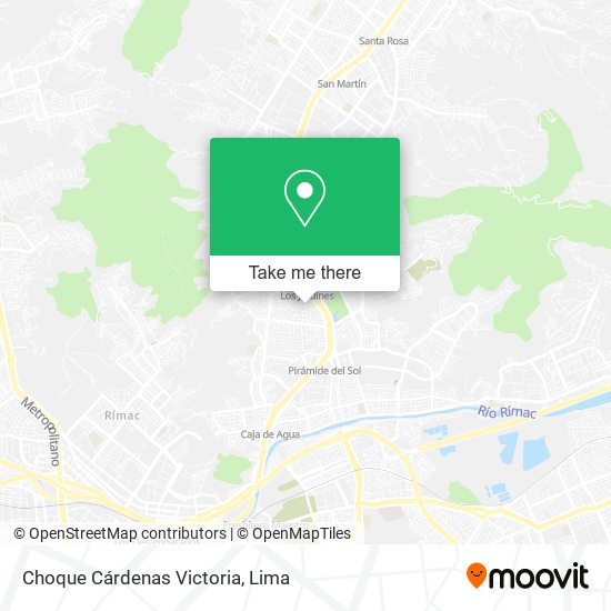 Choque Cárdenas Victoria map
