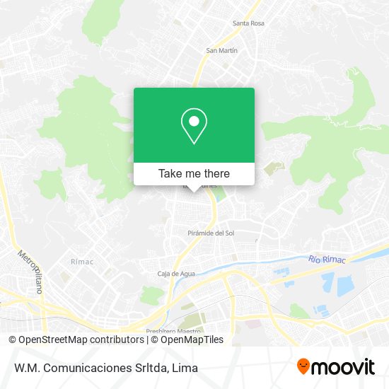 W.M. Comunicaciones Srltda map