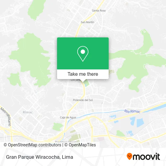 Gran Parque Wiracocha map