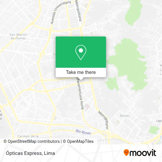 Ópticas Express map
