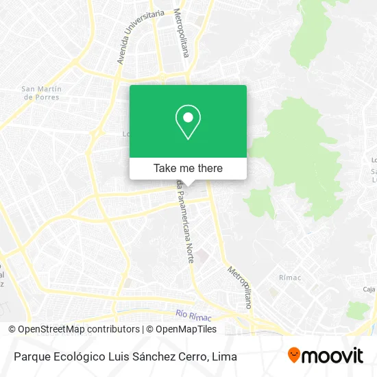 Mapa de Parque Ecológico Luis Sánchez Cerro