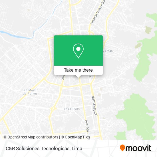 Mapa de C&R Soluciones Tecnologicas