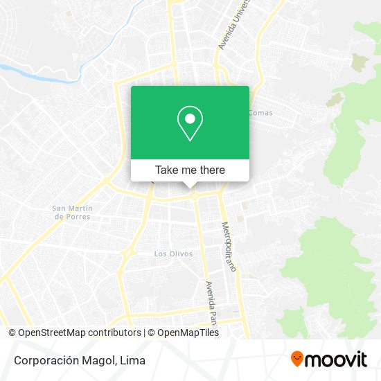 Corporación Magol map