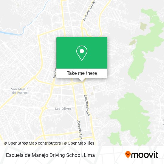 Escuela de Manejo Driving School map