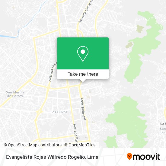 Evangelista Rojas Wilfredo Rogelio map