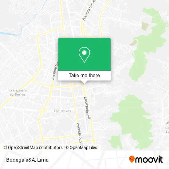 Mapa de Bodega a&A