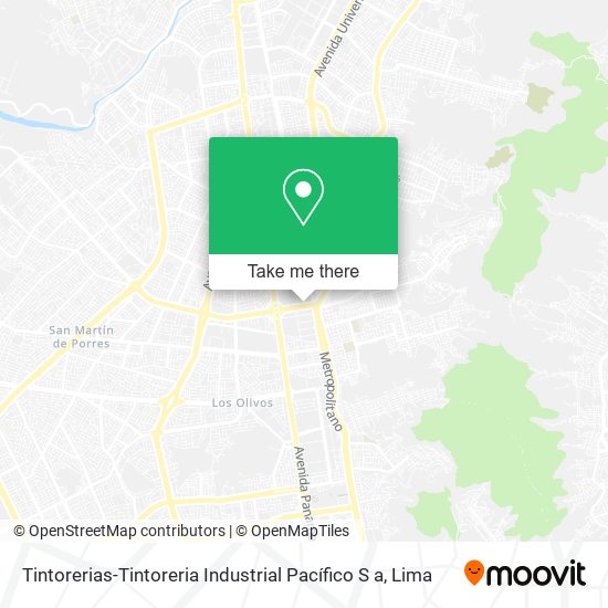 Mapa de Tintorerias-Tintoreria Industrial Pacífico S a