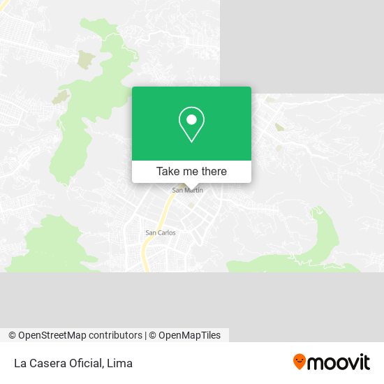La Casera Oficial map