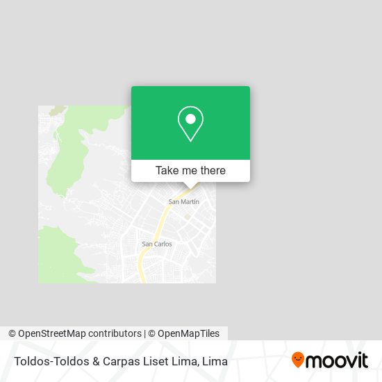Toldos-Toldos & Carpas Liset Lima map