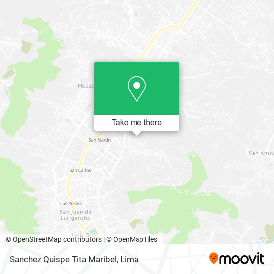 Mapa de Sanchez Quispe Tita Maribel