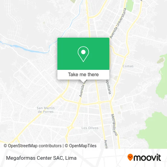 Megaformas Center SAC map