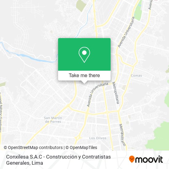 Conxilesa S.A.C - Construcción y Contratistas Generales map