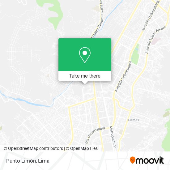 Punto Limón map