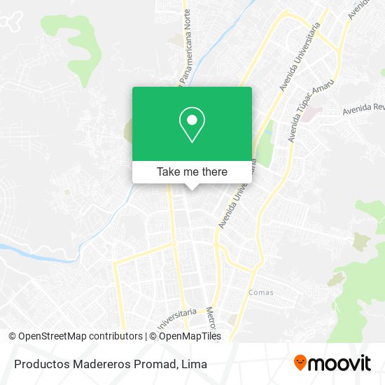 Productos Madereros Promad map