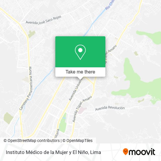 Instituto Médico de la Mujer y El Niño map