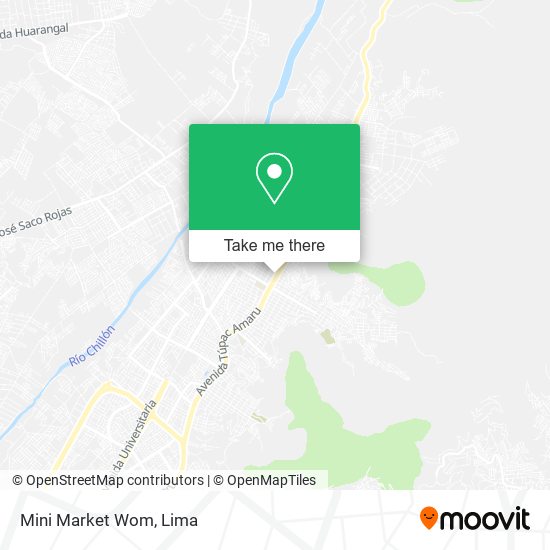 Mapa de Mini Market Wom