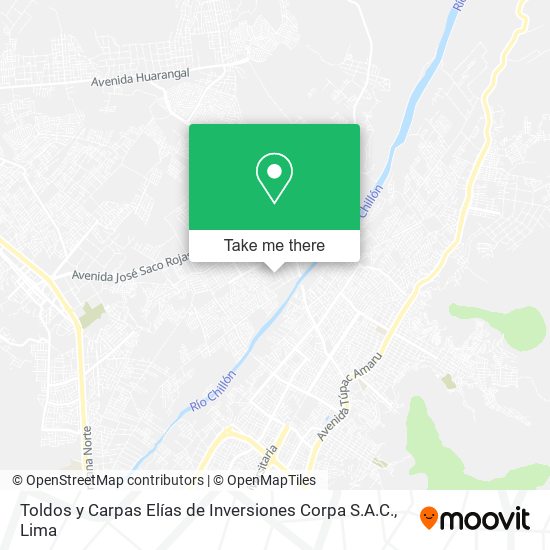 Toldos y Carpas Elías de Inversiones Corpa S.A.C. map