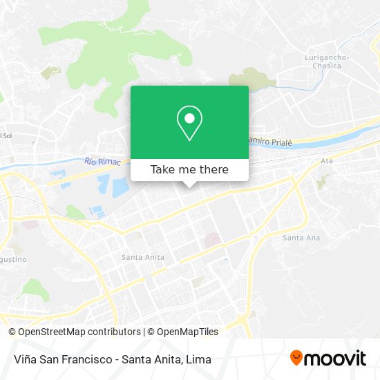 Viña San Francisco - Santa Anita map