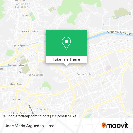 Jose Maria Arguedas map