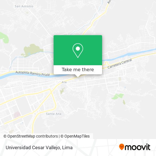 Universidad Cesar Vallejo map