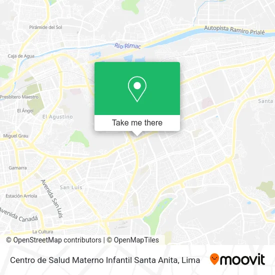Centro de Salud Materno Infantil Santa Anita map